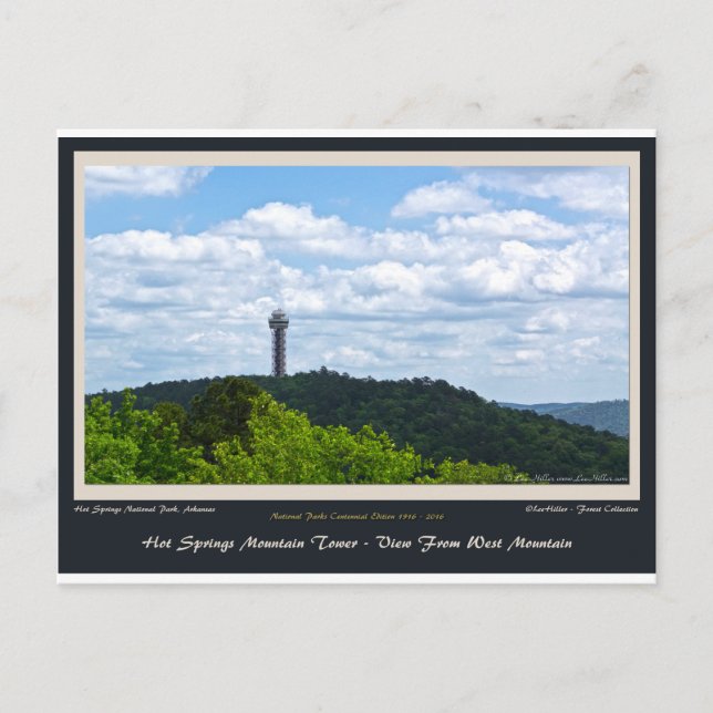 Postal Hot Springs Mountain Tower (Anverso)