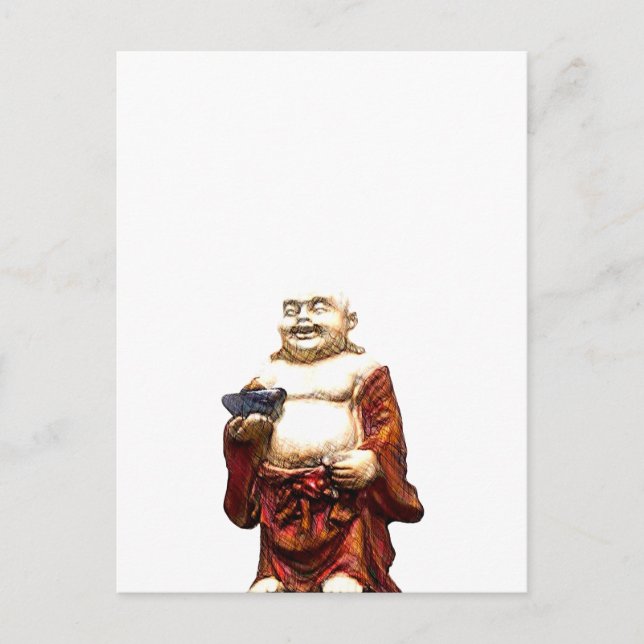 Postal Hotei Laughing Buddha (Anverso)