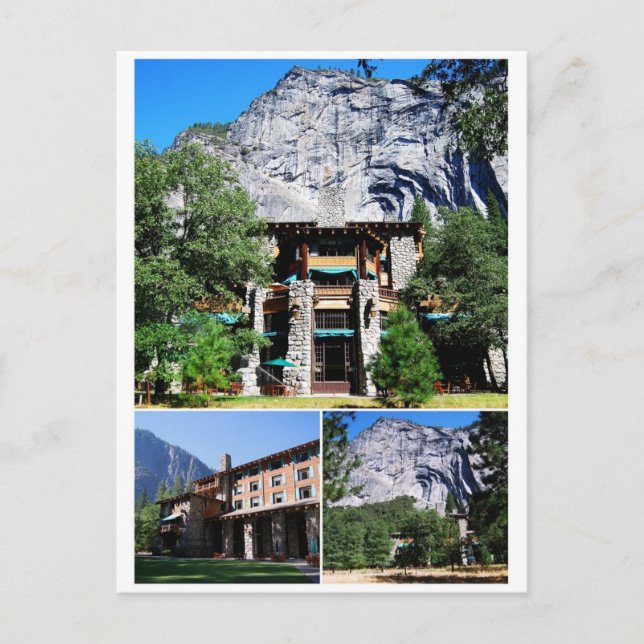 Postal Hotel Ahwahnee en el Parque Nacional Yosemite (Anverso)
