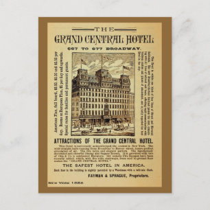 Postal Hotel Antiguo Grand Central y Nueva York