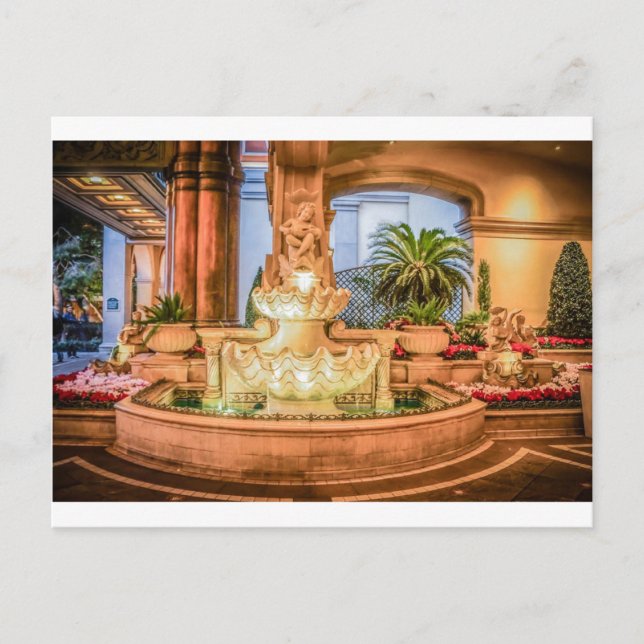 Postal Hotel Belagio Las Vegas Nevada Fountain Resort (Anverso)