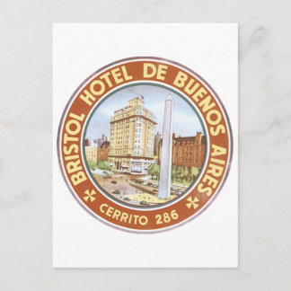 Postal Hotel Bristol de Buenos Aires