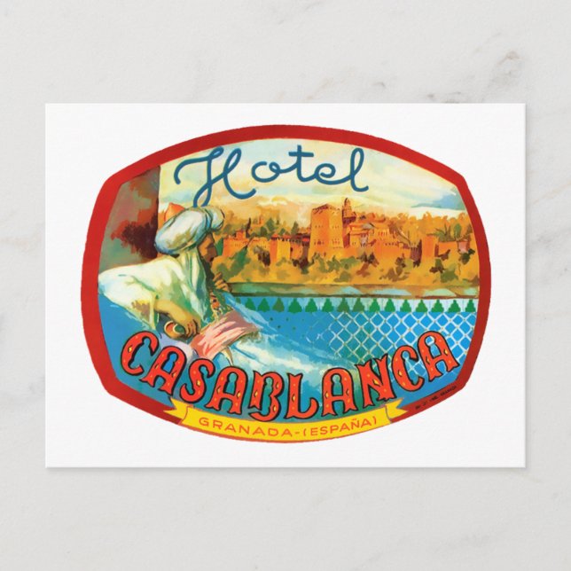 Postal Hotel Casablanca (Anverso)