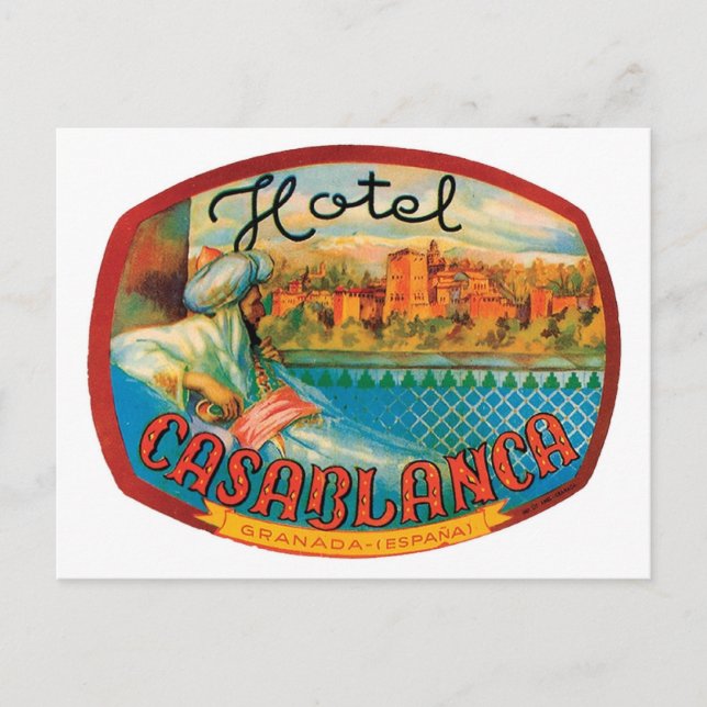 Postal Hotel Casablanca (Anverso)