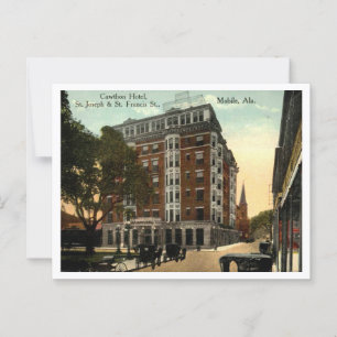 Postal Hotel Cawthon, Mobile AL 1910 Vintage