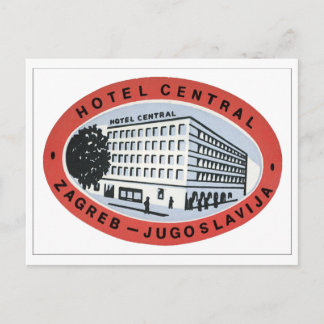 Postal Hotel Central Zagreb - Jugoslavija