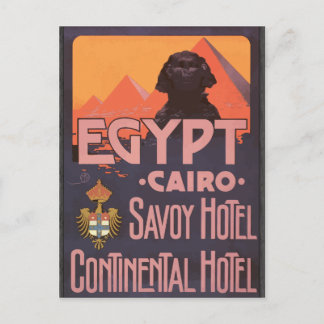 Postal Hotel Continental de Egipto Cairo Savoy Hotel, Via