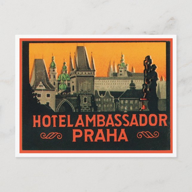 Postal Hotel Embajador Praha (Anverso)