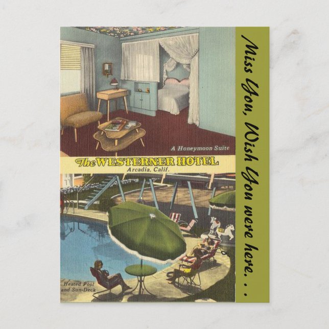 Postal Hotel en California, Westerner (Anverso)