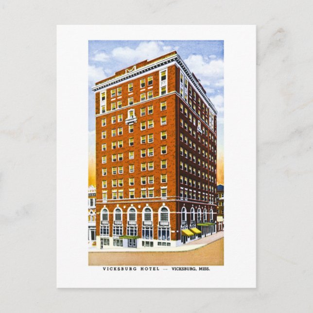 Postal Hotel en Vicksburg, Vicksburg, Misisipi (Anverso)
