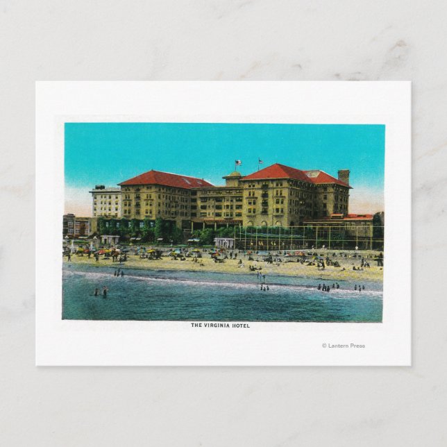 Postal Hotel en Virginia, Long Beach, California (Anverso)