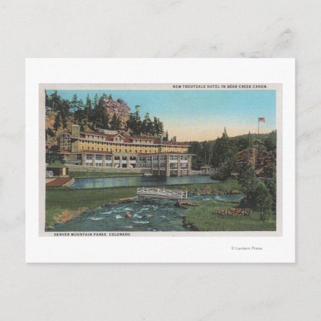Postal Hotel Evergreen, CO - Troutdale, Creek de Oso (Anverso)