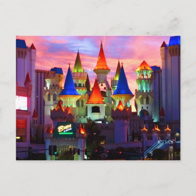 Postal Hotel Excalibur #2 Postcard (Anverso)