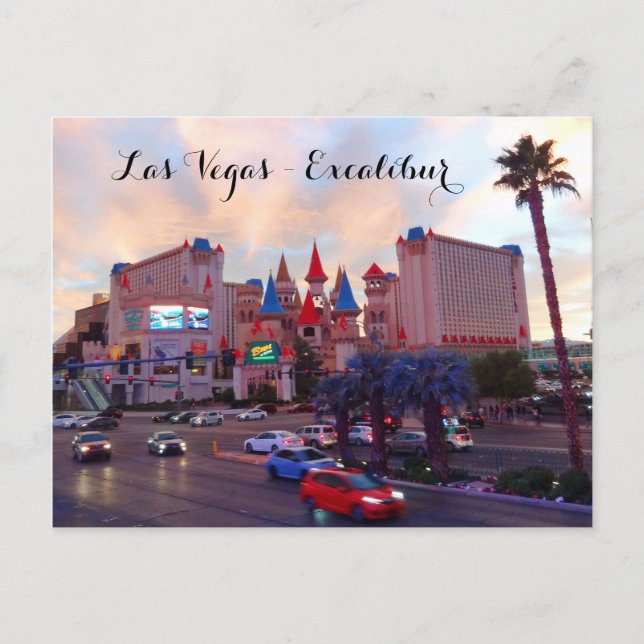 Postal Hotel Excalibur #3 Postcard (Anverso)