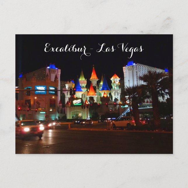 Postal Hotel Excalibur #5 Postcard (Anverso)