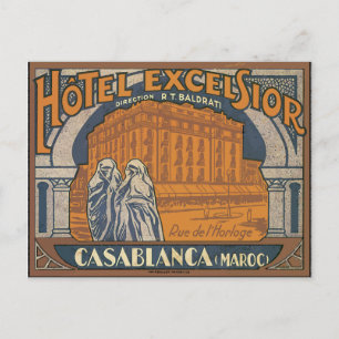 Postal Hotel Excelsior Casablanca (Maroc), Vintage