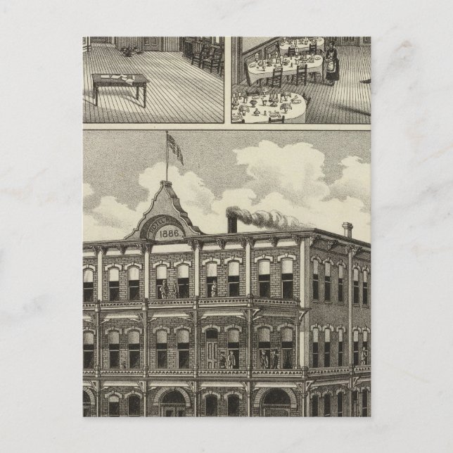 Postal Hotel Hicks, Stockton, Kansas (Anverso)