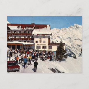 Postal Hotel Hochsölden Vista Alpina Invernal Vintage