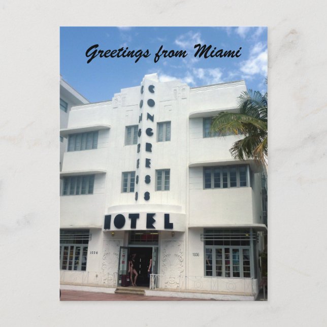 Postal hotel miami (Anverso)