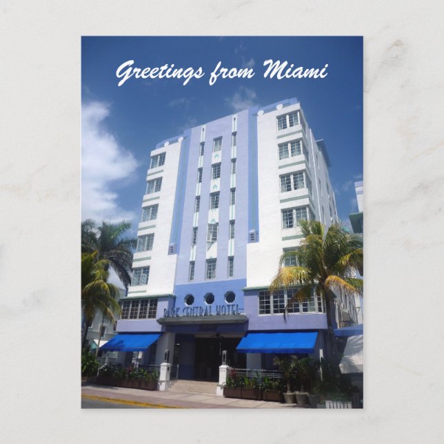 Postal hotel miami deco (Anverso)
