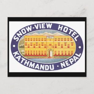 Postal Hotel Nepal_Vintage Travel Poster