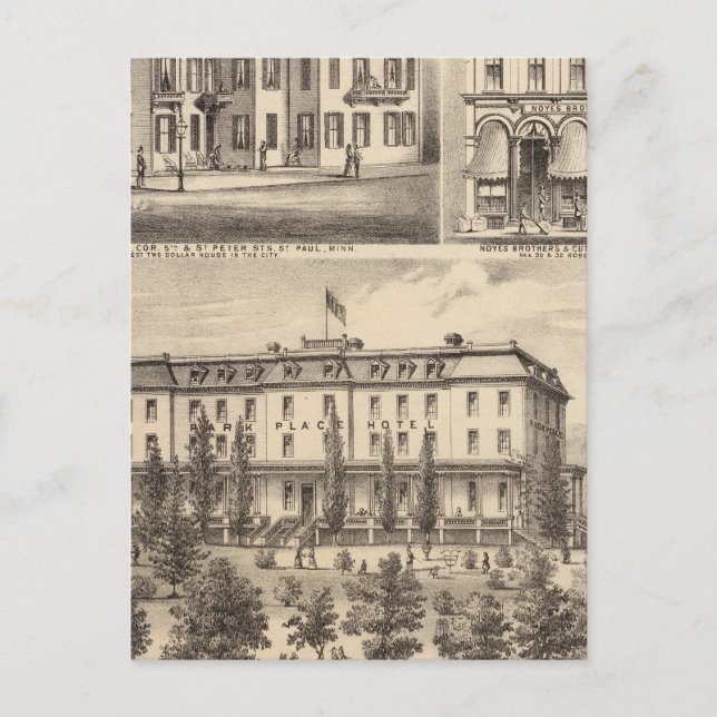 Postal Hotel Park Place, Greenman House, Minnesota (Anverso)
