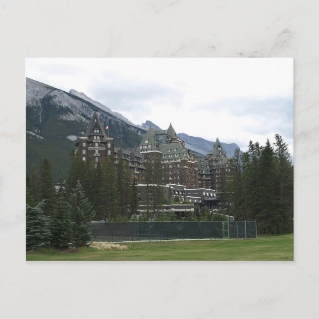 Postal Hotel Postcard Banff Springs, Alberta, Canadá (Anverso)