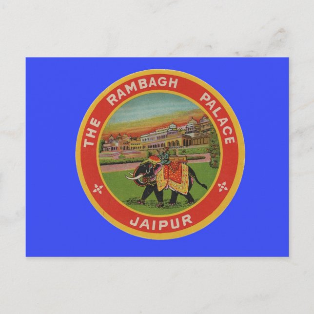 Postal Hotel Rambagh Palace - Jaipur India - Viajes (Anverso)