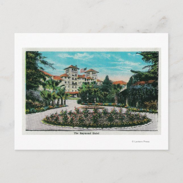 Postal Hotel Raymond y GroundsPasadena, CA (Anverso)