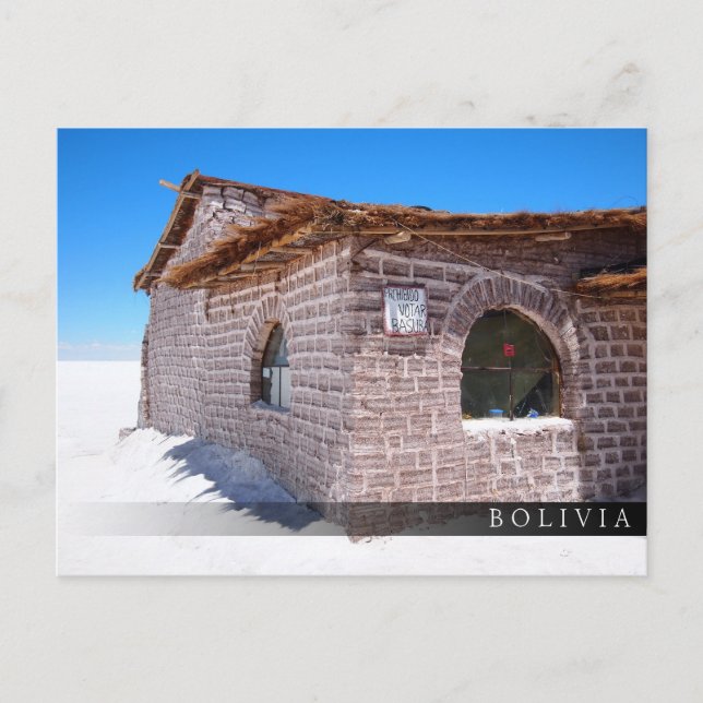 Postal Hotel salino de Uyuni en Bolivia (Anverso)