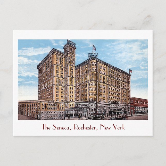 Postal Hotel Seneca Postcard Vintage (Anverso)