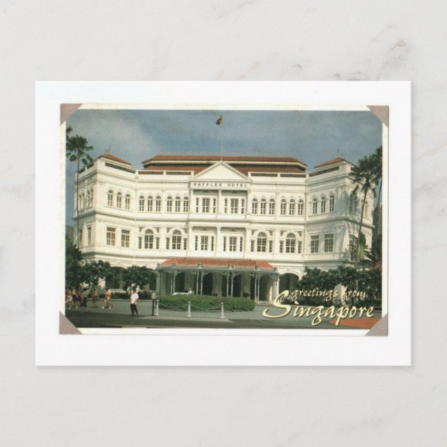 POSTAL HOTEL SINGAPORE RAFFLES (Anverso)