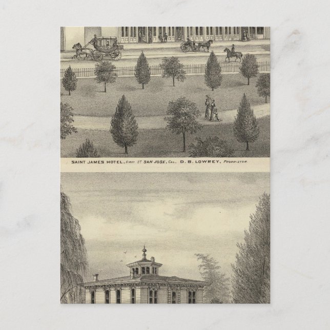 Postal Hotel St James, residencia (Anverso)