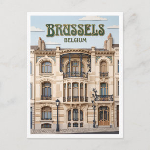 Postal Hôtel Tassel Bruselas Bélgica
