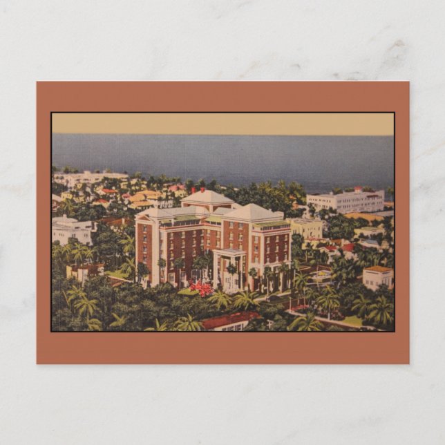 Postal Hotel Vintage Colony, Palm Beach FL (Anverso)