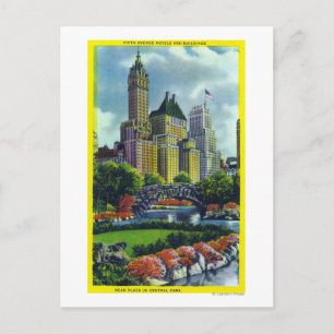 Postal Hoteles en 5th Ave con vistas al Parque Central de