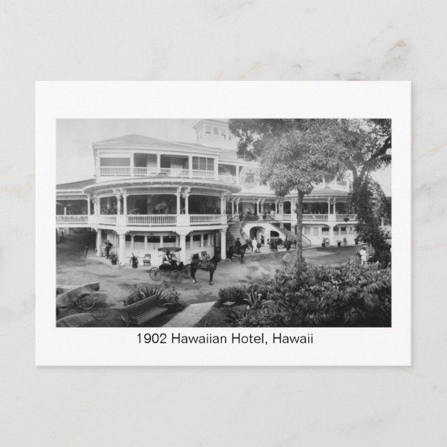Postal Hoteles en Hawái 1902, Hawái (Anverso)