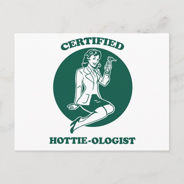 Postal Hottie-ólogo certificado (Anverso)