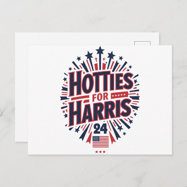 Postal Hotties for Harris (Anverso / Reverso)