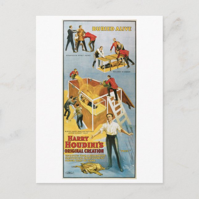 Postal Houdini ~ Artista de escape de cosechas vivas ente (Anverso)
