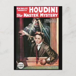 Postal Houdini, el afiche vintage de The Mastery Mystery