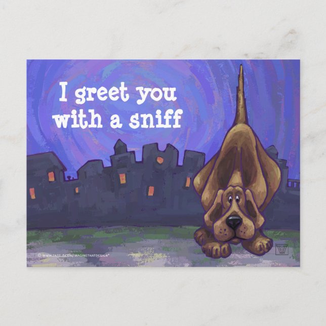 Postal Hound Dog Stationery (Anverso)