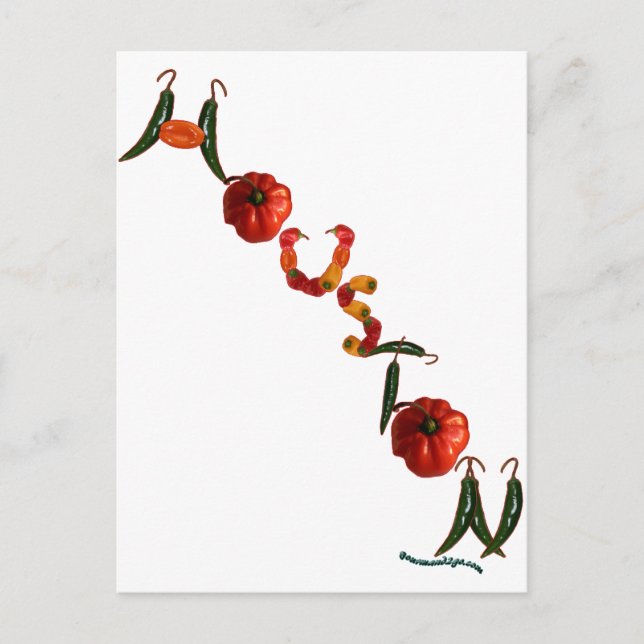 Postal Houston Chili Peppers (Anverso)