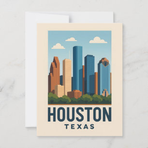 Postal HOUSTON Postcard