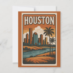 Postal HOUSTON Postcard