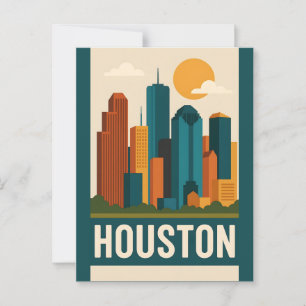 Postal HOUSTON Postcard