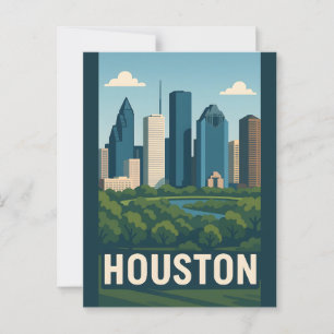 Postal HOUSTON Postcard