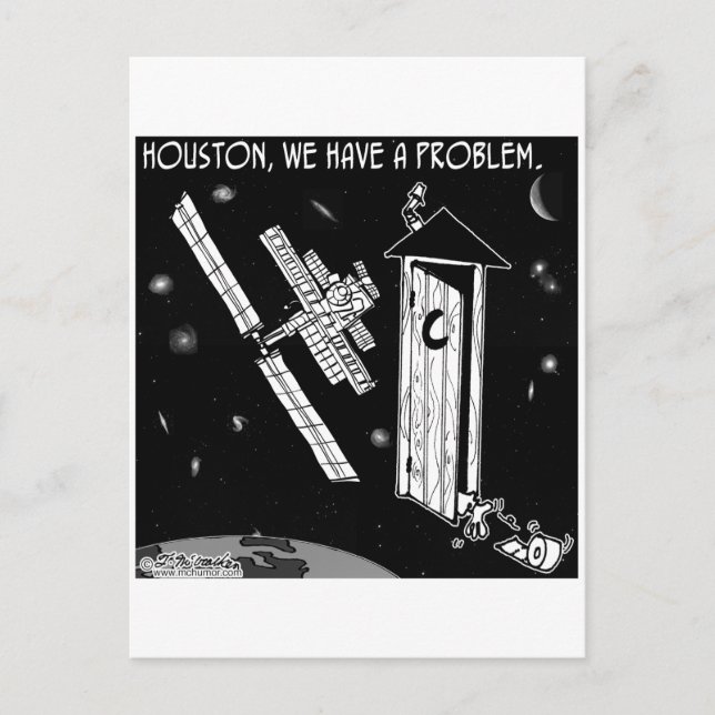 Postal Houston, tenemos un problema (Anverso)