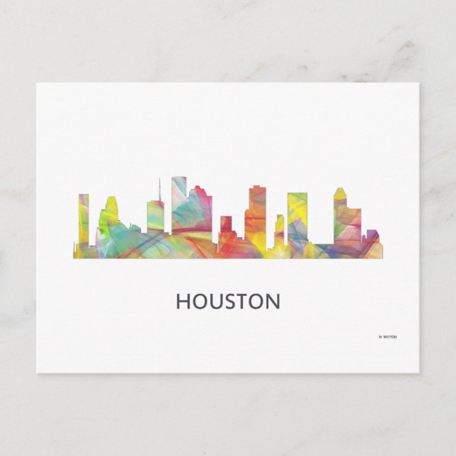 POSTAL HOUSTON TEXAS SKYLINE WB1 - (Anverso)