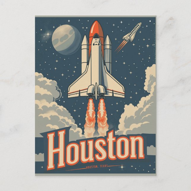 Postal Houston, Texas Vintage (Anverso)